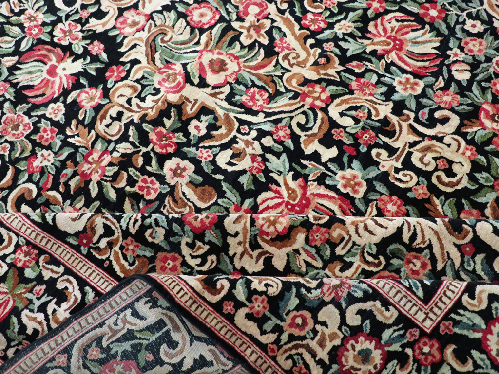 Antique Persian Kashan Carpet, No.13921 - Staging