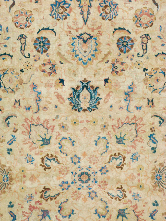 Vintage Persian Tabriz Carpet, No.13937 - Staging