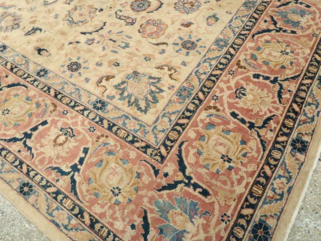 Vintage Persian Tabriz Carpet, No.13937 - Staging