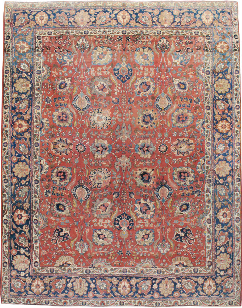 Antique Persian Tabriz Carpet, No.13939 - Staging