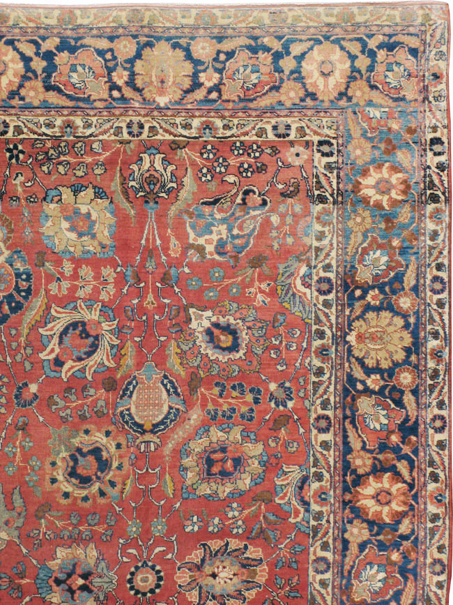 Antique Persian Tabriz Carpet, No.13939 - Staging