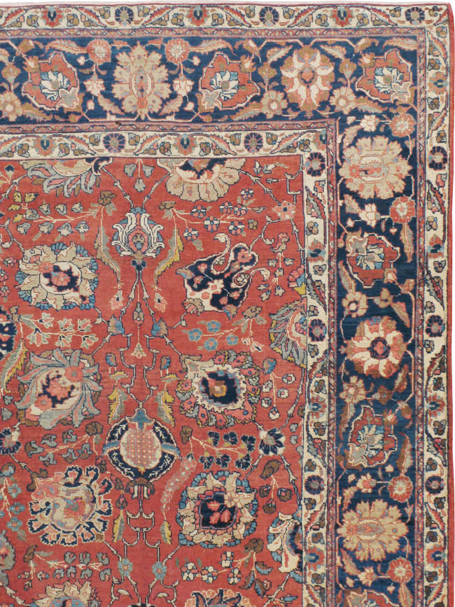 Antique Persian Tabriz Carpet, No.13939 - Staging
