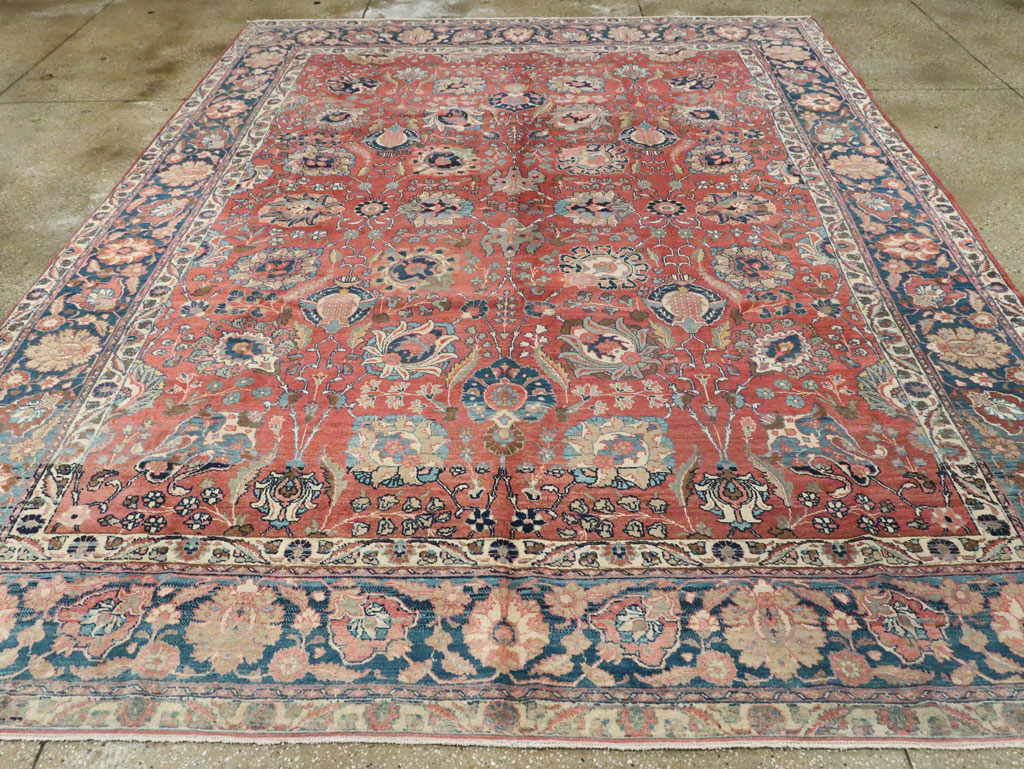 Antique Persian Tabriz Carpet, No.13939 - Staging