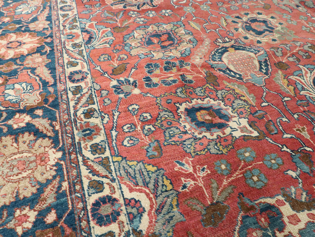 Antique Persian Tabriz Carpet, No.13939 - Staging