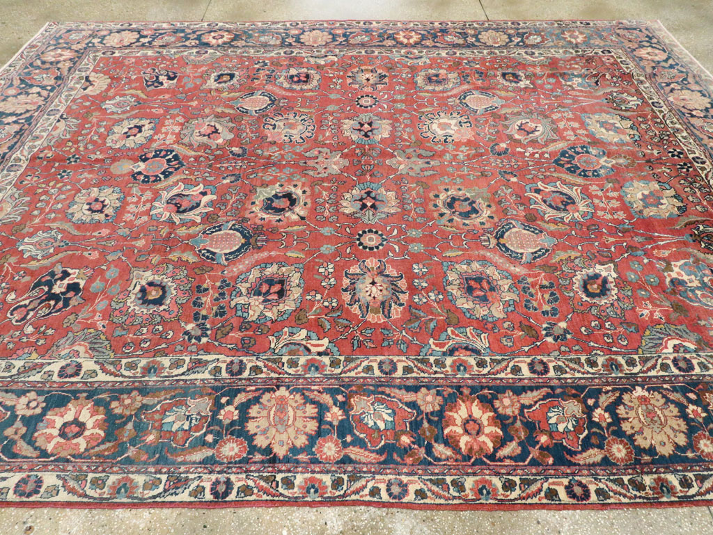 Antique Persian Tabriz Carpet, No.13939 - Staging