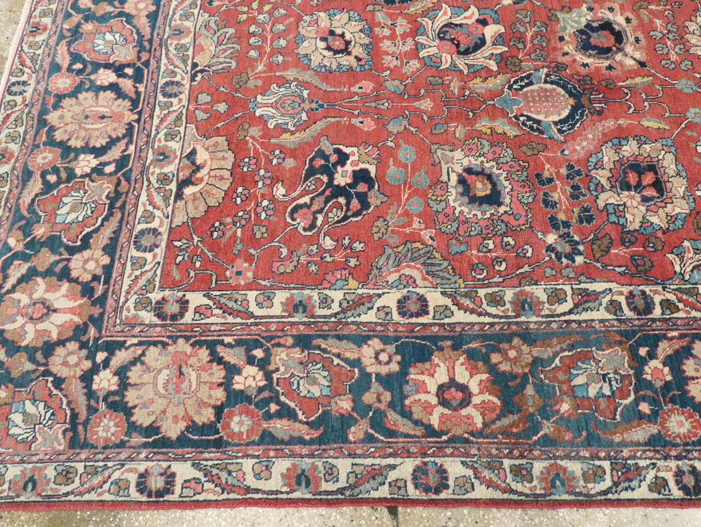 Antique Persian Tabriz Carpet, No.13939 - Staging
