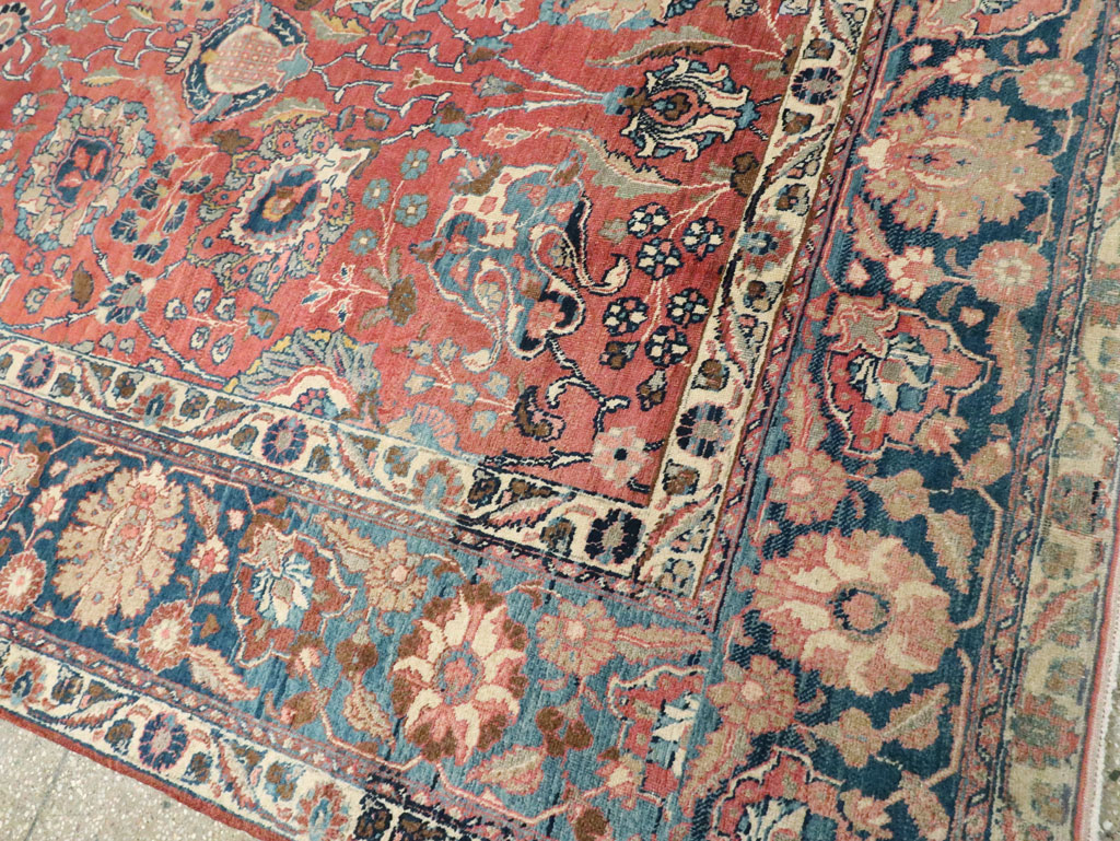 Antique Persian Tabriz Carpet, No.13939 - Staging