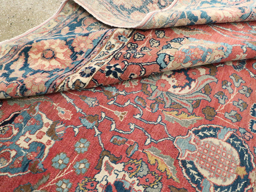 Antique Persian Tabriz Carpet, No.13939 - Staging