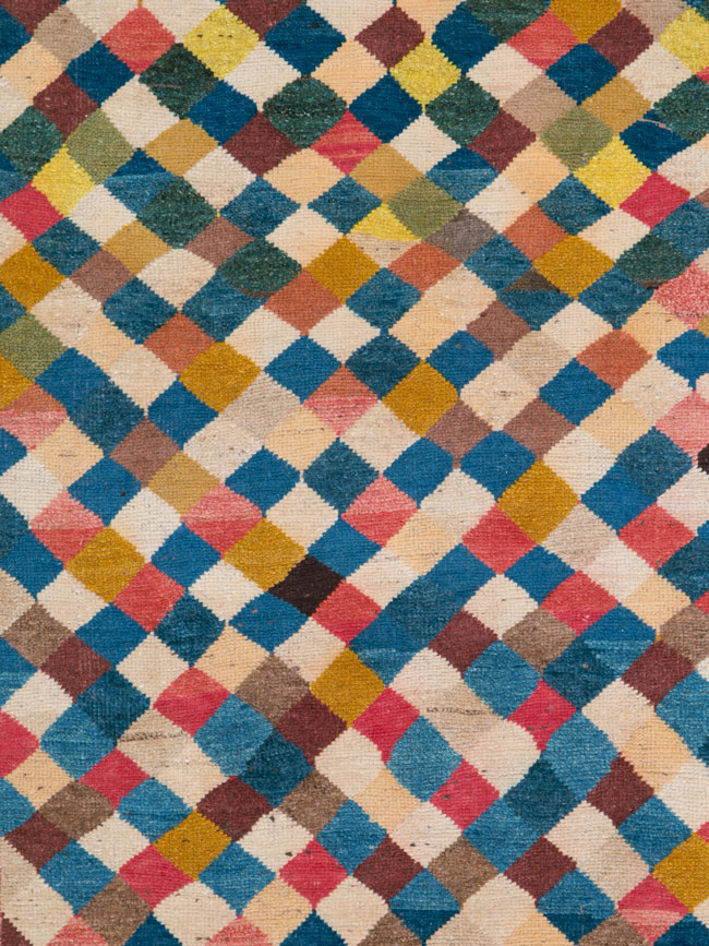 Vintage Persian Gabbeh Rug, No.13964 - Staging