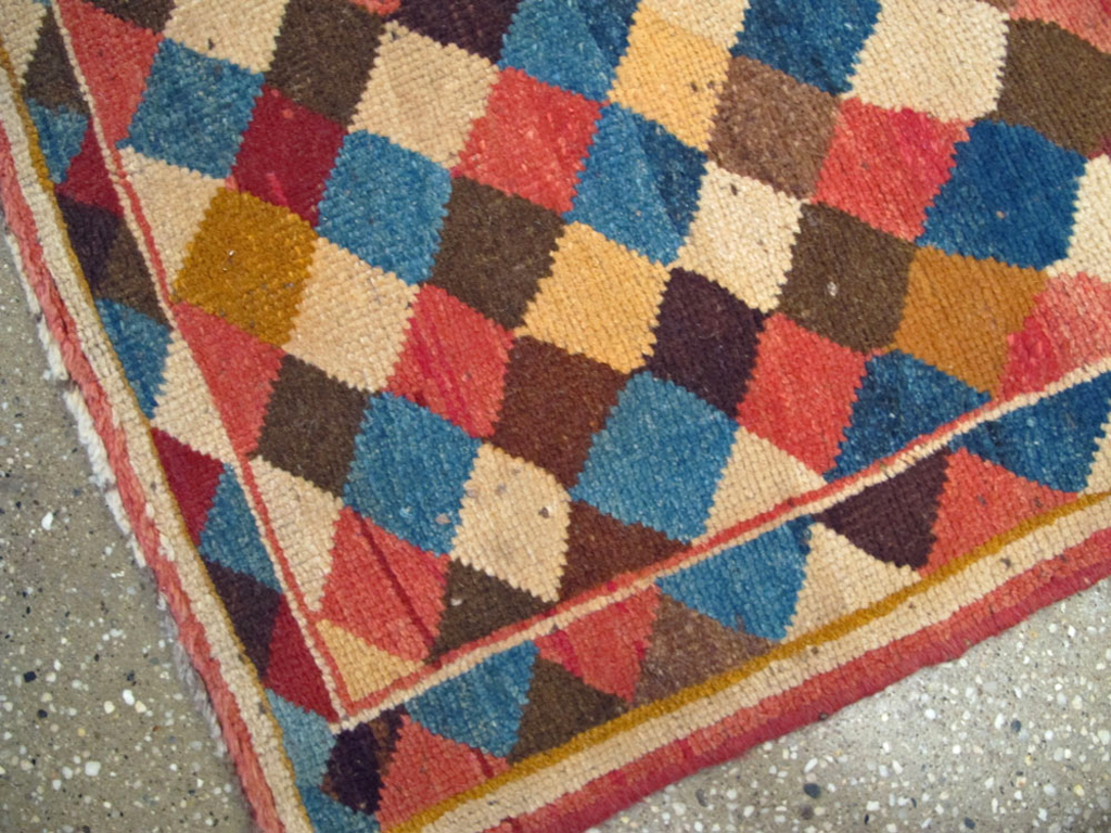 Vintage Persian Gabbeh Rug, No.13964 - Staging