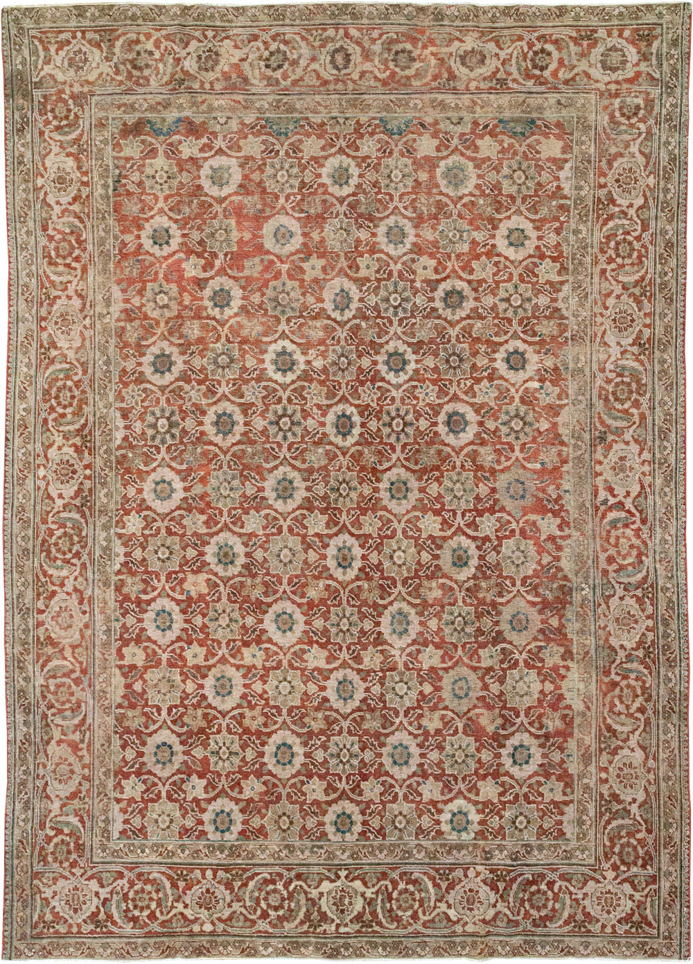 Antique Persian Tabriz Carpet, No.13971 - Staging