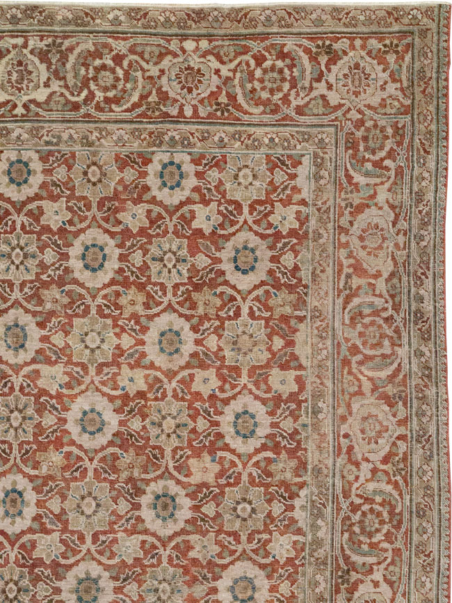 Antique Persian Tabriz Carpet, No.13971 - Staging