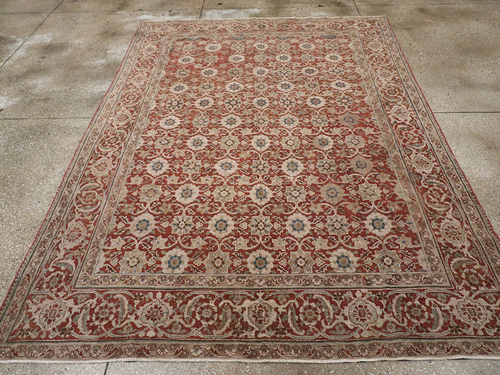 Antique Persian Tabriz Carpet, No.13971 - Staging