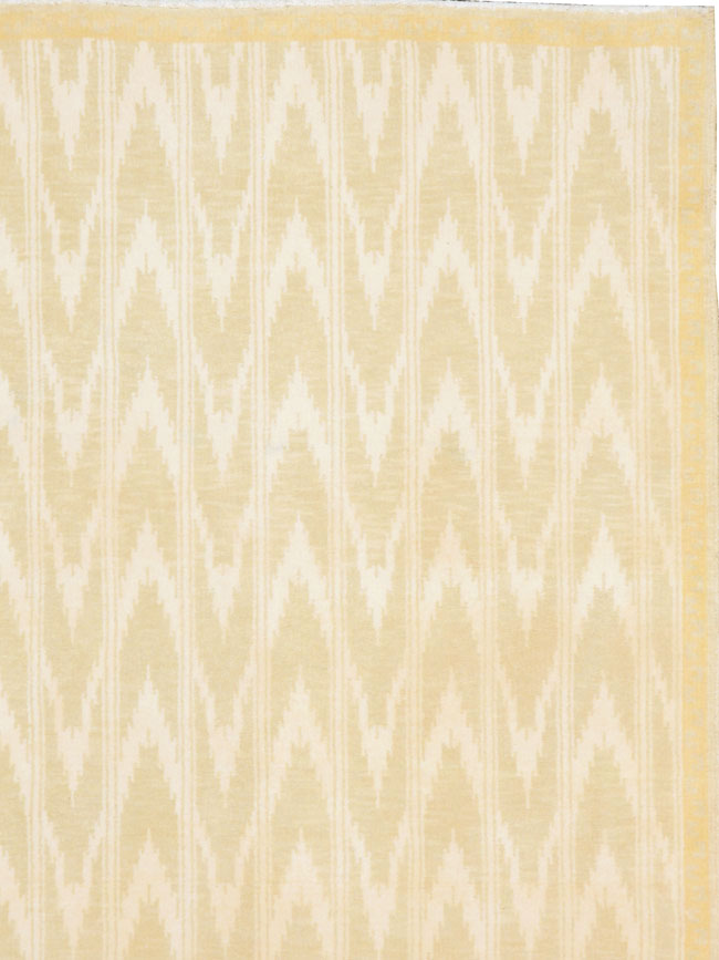 Vintage Indian Cotton Agra Carpet, No.13980 - Staging