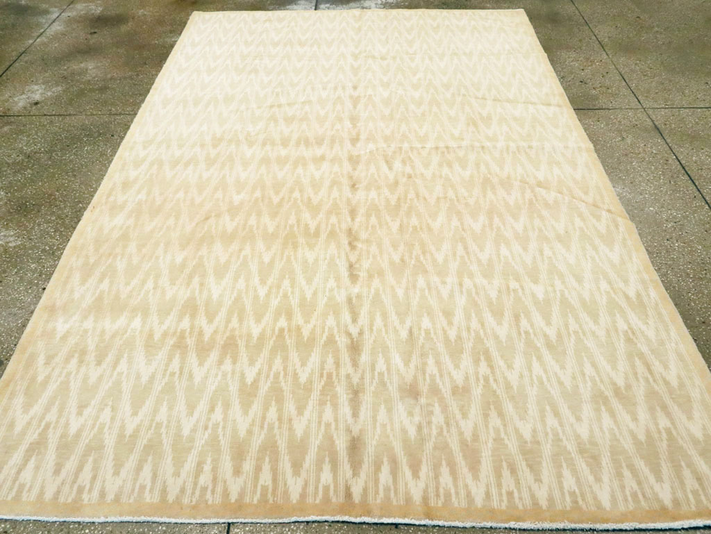 Vintage Indian Cotton Agra Carpet, No.13980 - Staging