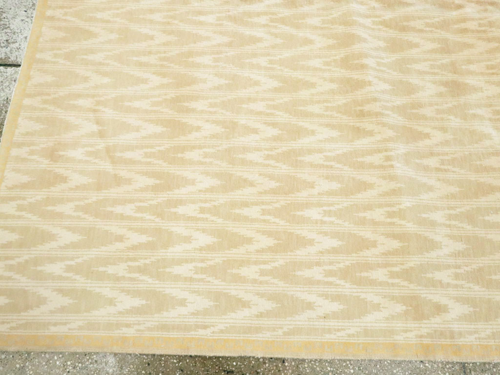Vintage Indian Cotton Agra Carpet, No.13980 - Staging