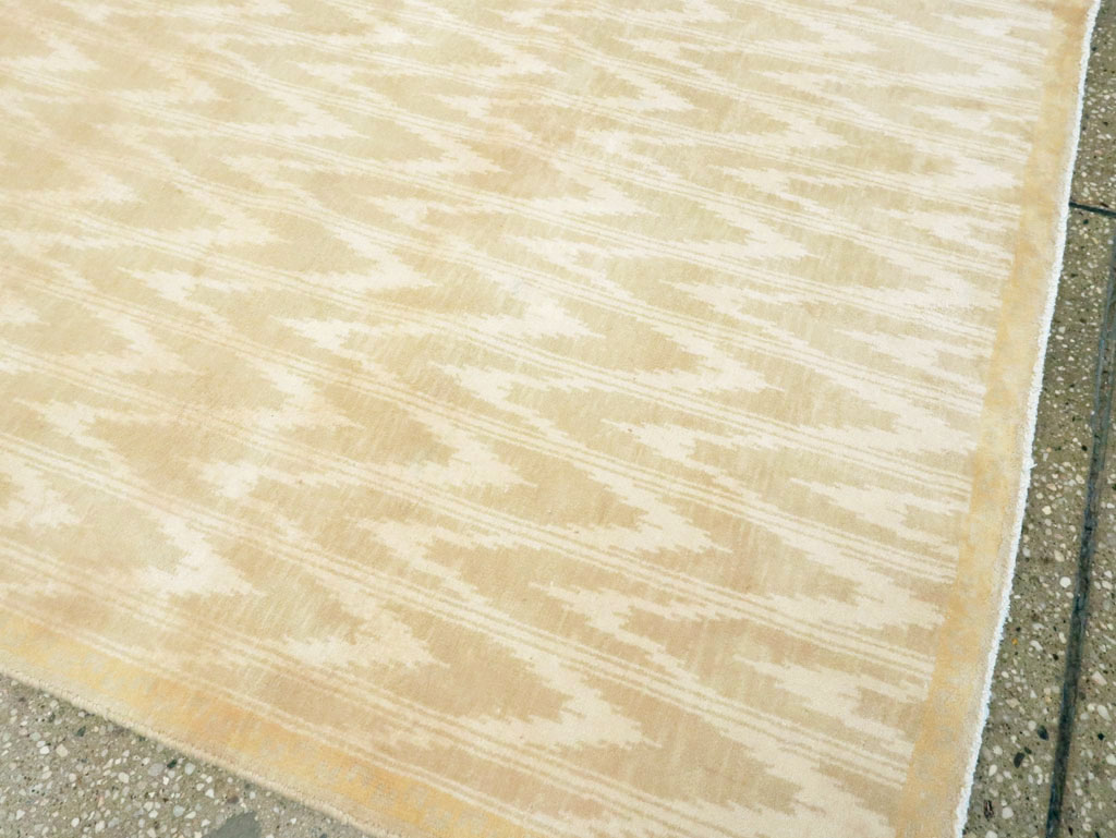 Vintage Indian Cotton Agra Carpet, No.13980 - Staging