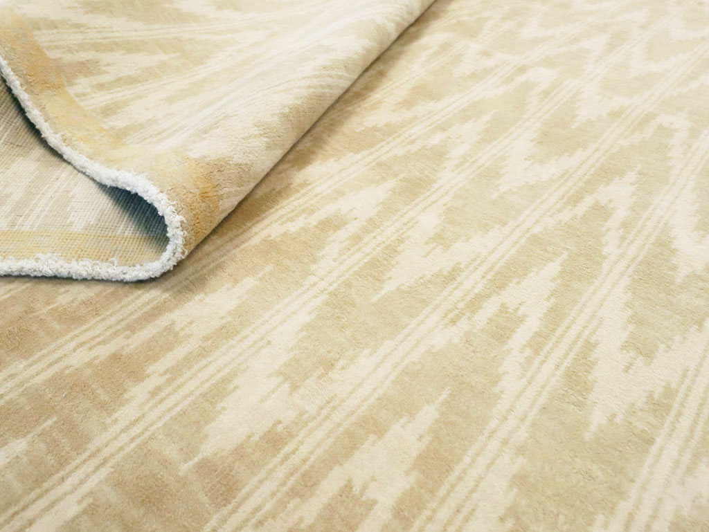 Vintage Indian Cotton Agra Carpet, No.13980 - Staging