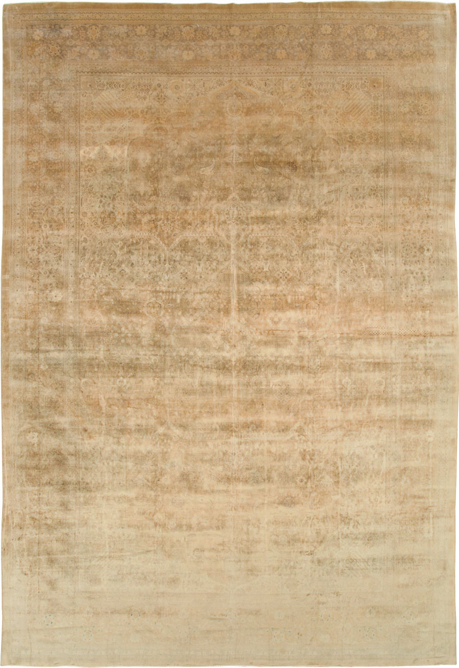 Antique Persian Tabriz Carpet, No.13986 - Staging