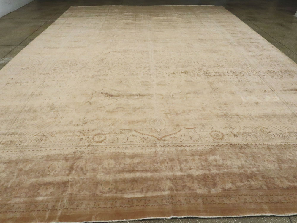 Antique Persian Tabriz Carpet, No.13986 - Staging