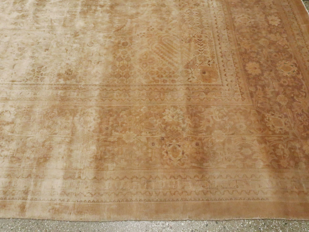 Antique Persian Tabriz Carpet, No.13986 - Staging