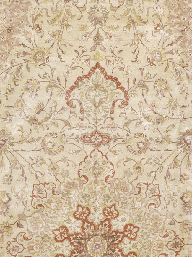 Vintage Persian Tabriz Carpet, No.13991 - Staging