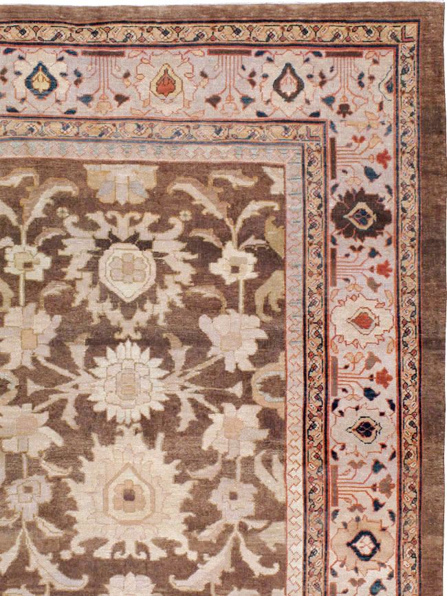 Antique Persian Mahal Carpet, No.13993 - Staging