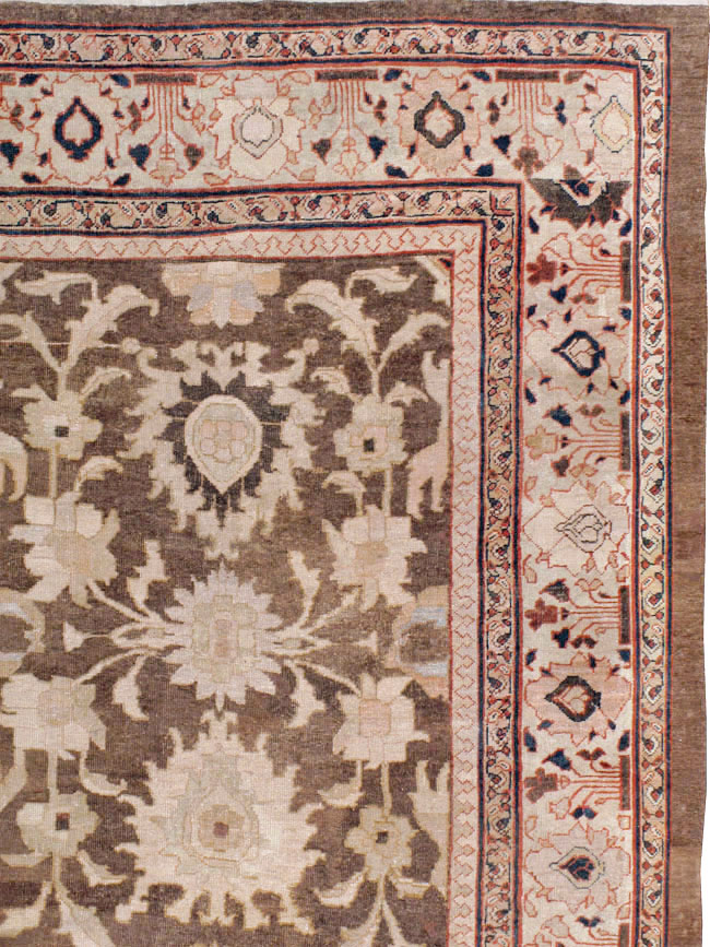 Antique Persian Mahal Carpet, No.13993 - Staging