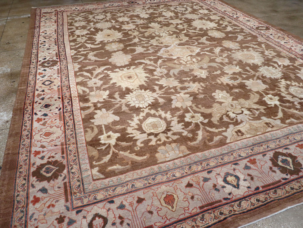 Antique Persian Mahal Carpet, No.13993 - Staging