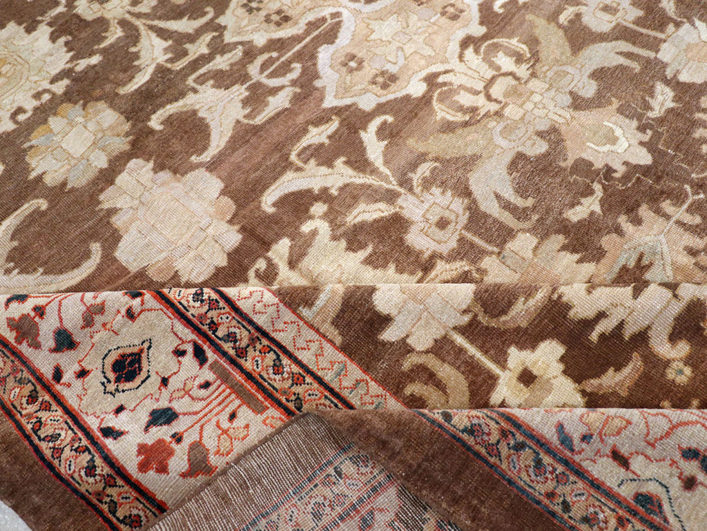 Antique Persian Mahal Carpet, No.13993 - Staging