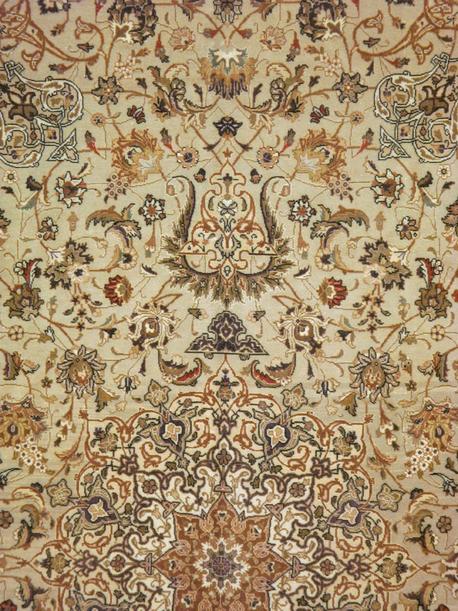 Vintage Persian Tabriz Carpet, No.13995 - Staging