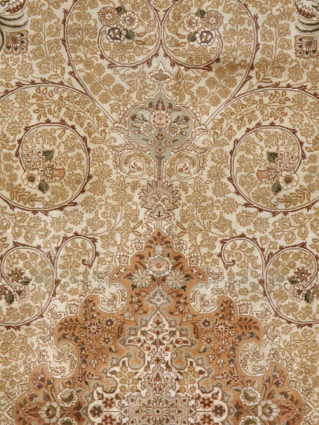 Vintage Persian Tabriz Carpet, No.13996 - Staging