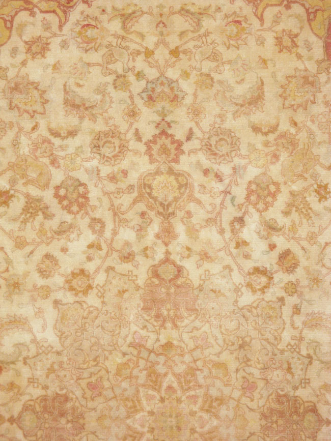 Vintage Persian Tabriz Carpet, No.13998 - Staging