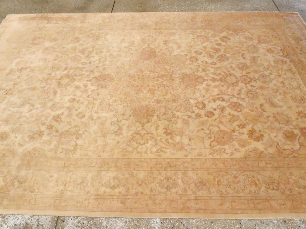 Vintage Persian Tabriz Carpet, No.13998 - Staging