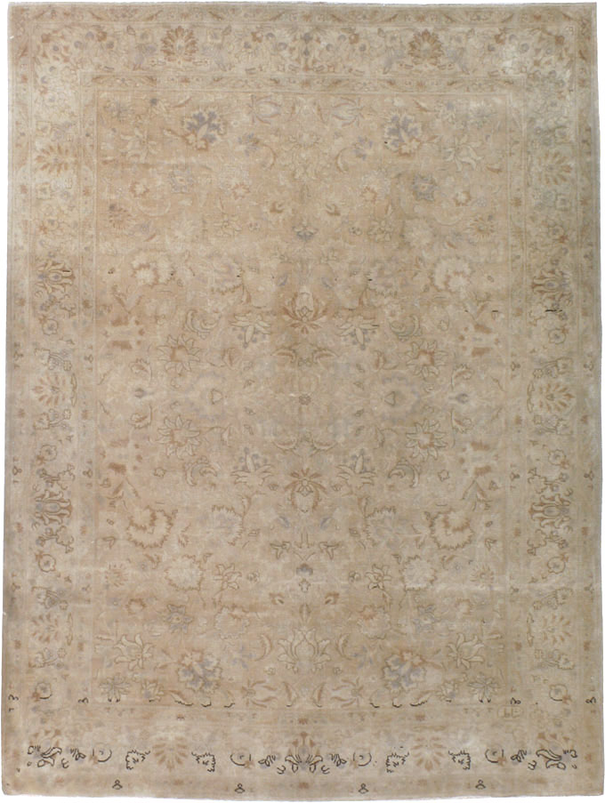 Vintage Persian Tabriz Carpet, No.14003 - Staging