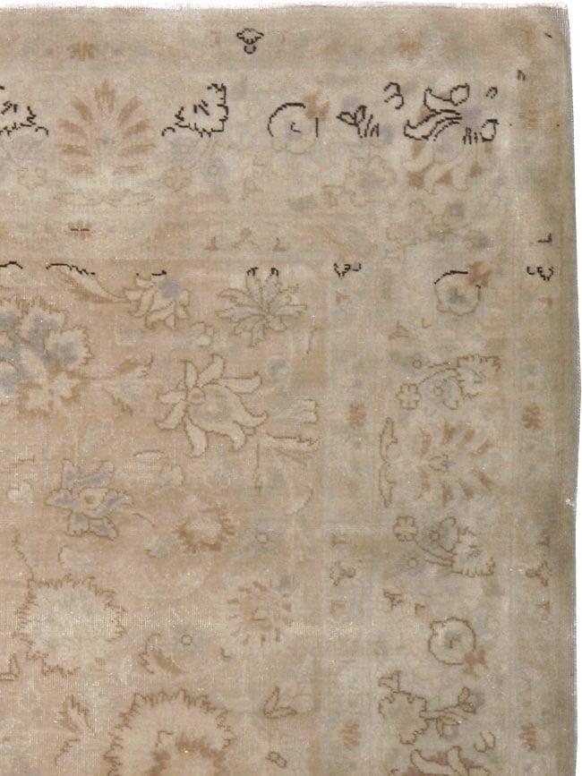 Vintage Persian Tabriz Carpet, No.14003 - Staging