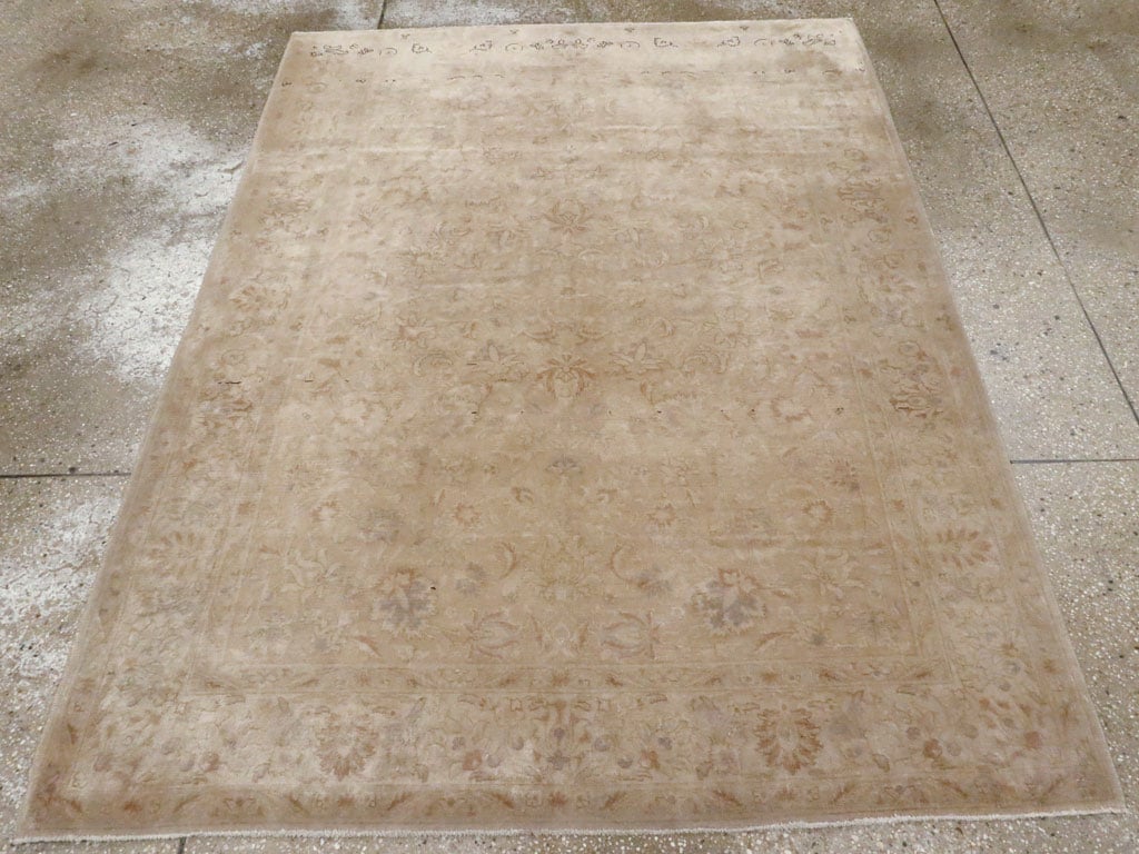 Vintage Persian Tabriz Carpet, No.14003 - Staging
