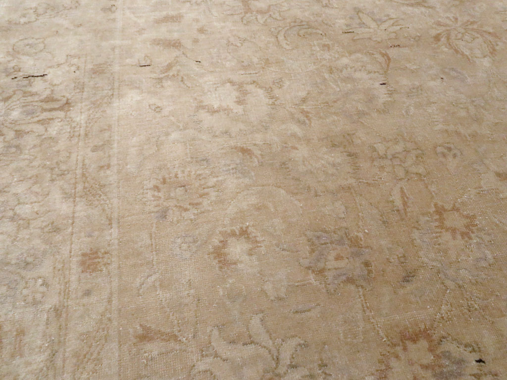 Vintage Persian Tabriz Carpet, No.14003 - Staging