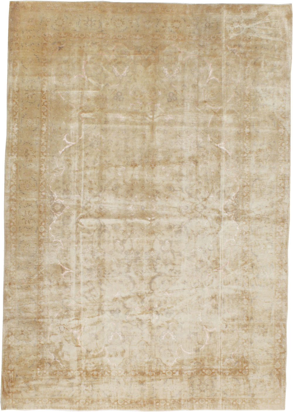 Vintage Persian Tabriz Carpet, No.14007 - Staging