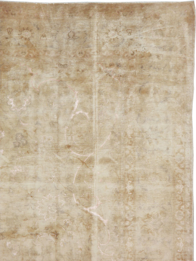 Vintage Persian Tabriz Carpet, No.14007 - Staging