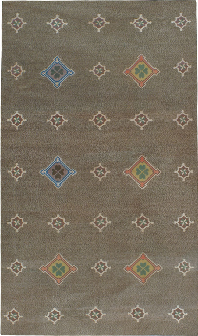 Vintage Indian Flat-woven Dhurrie Rug, No.14020 - Staging