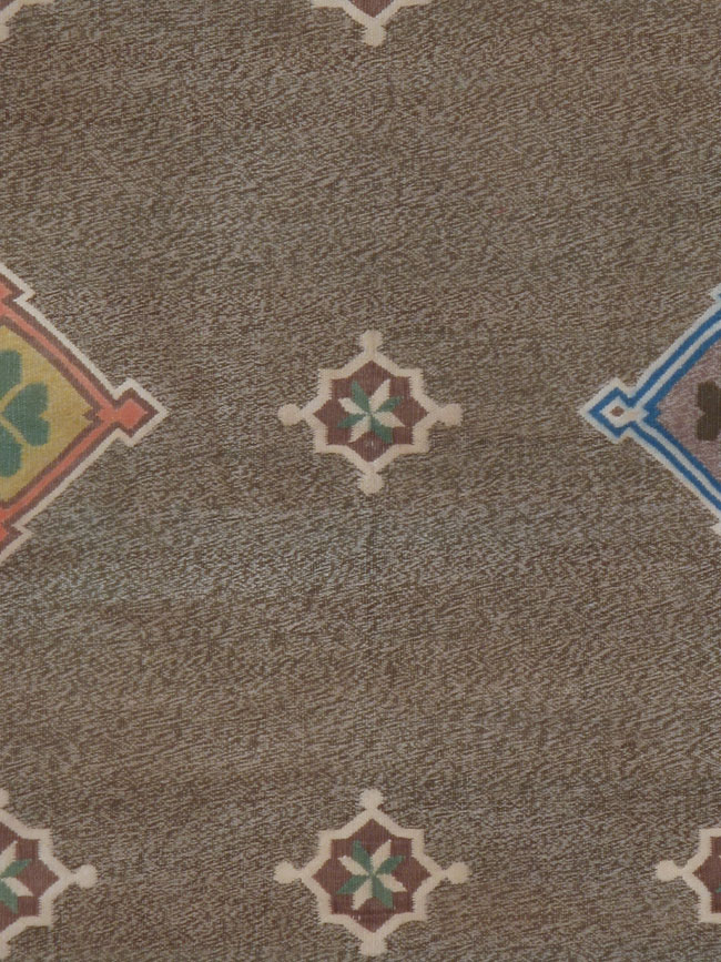 Vintage Indian Flat-woven Dhurrie Rug, No.14020 - Staging