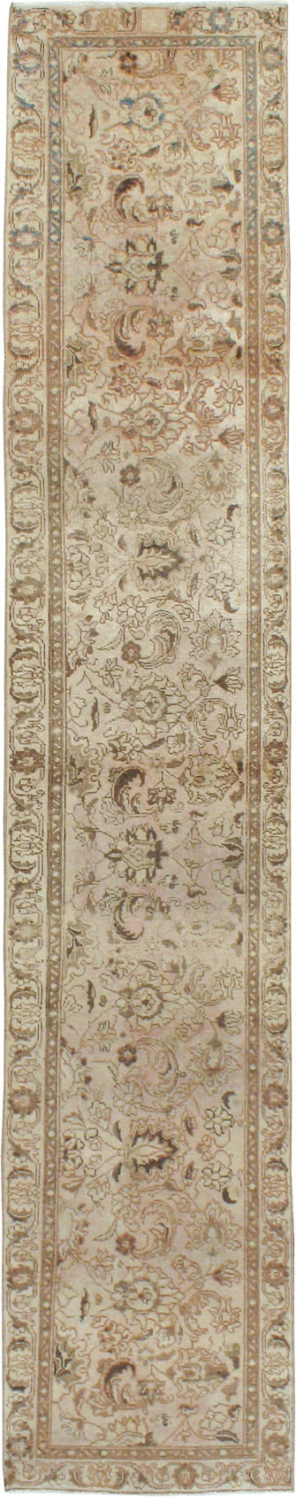 Vintage Persian Tabriz Runner, No.14027 - Staging