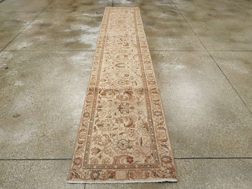 Vintage Persian Tabriz Runner, No.14027 - Staging