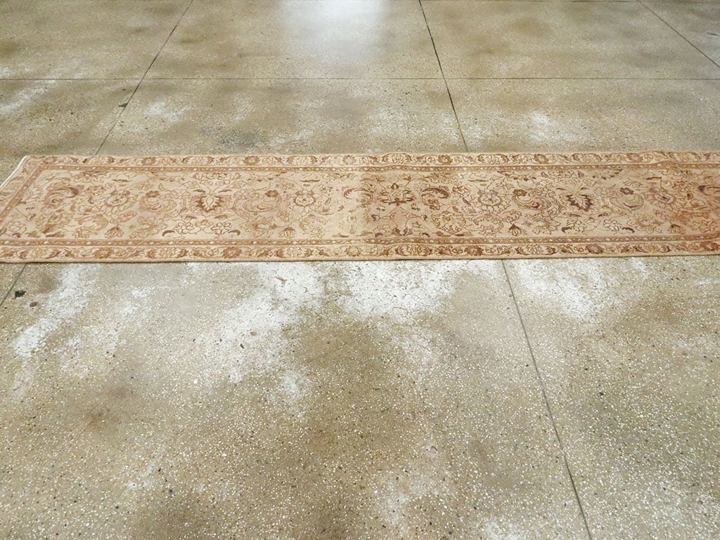 Vintage Persian Tabriz Runner, No.14027 - Staging