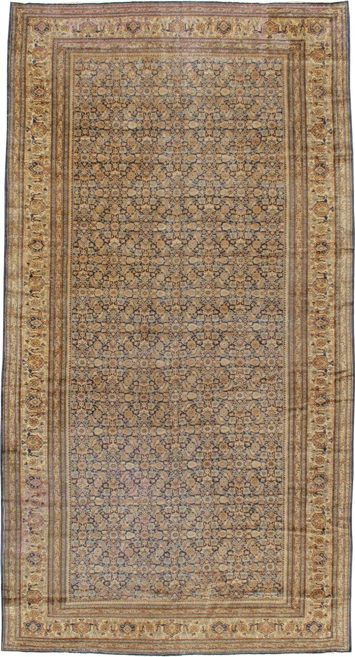 Antique Persian Tabriz Rug, No.14031 - Staging