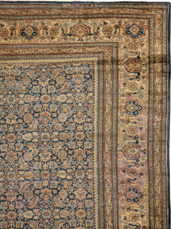 Antique Persian Tabriz Rug, No.14031 - Staging