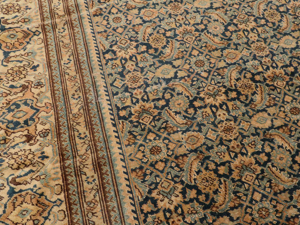 Antique Persian Tabriz Rug, No.14031 - Staging
