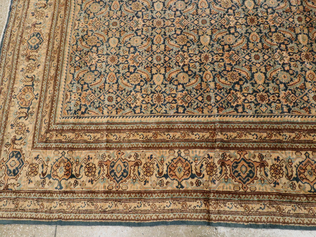 Antique Persian Tabriz Rug, No.14031 - Staging