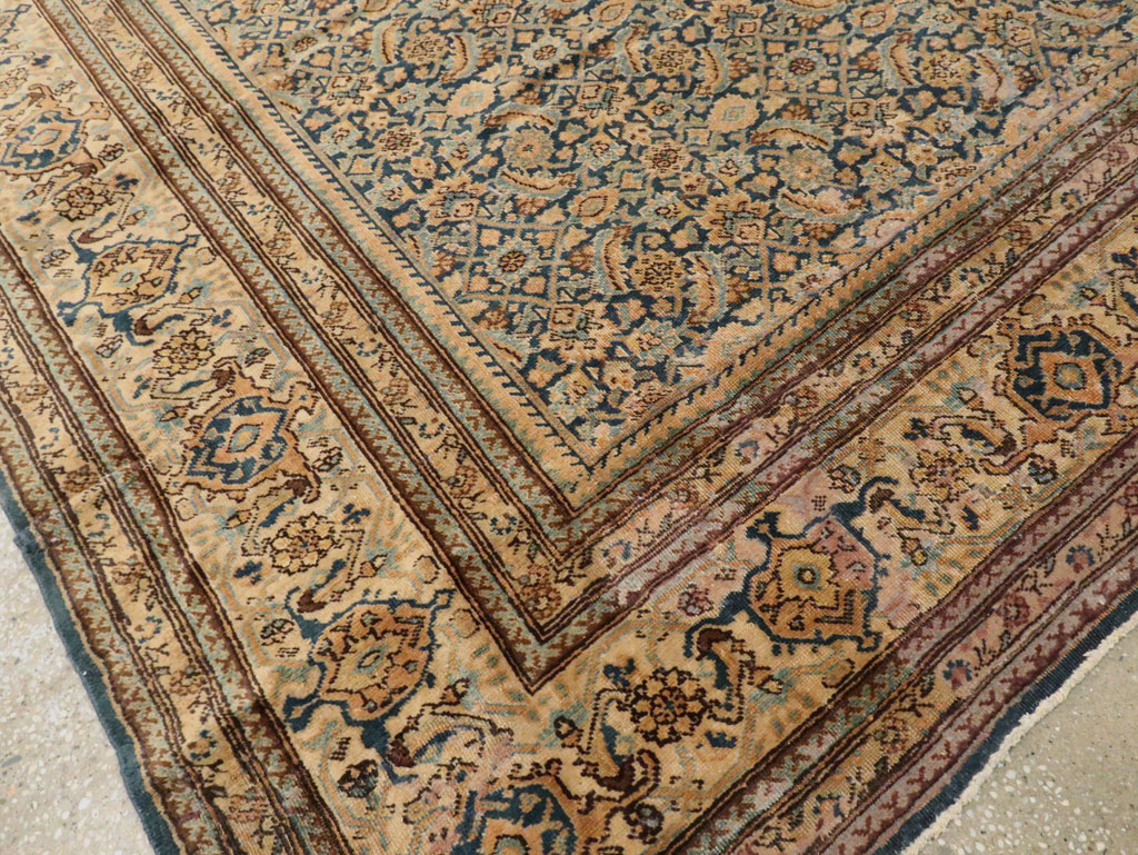 Antique Persian Tabriz Rug, No.14031 - Staging